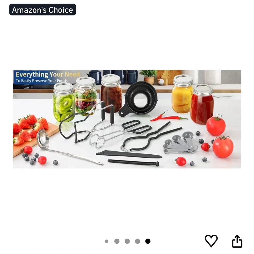 Gemfino Canning Kit - 9-Piece Home Preserving Set
